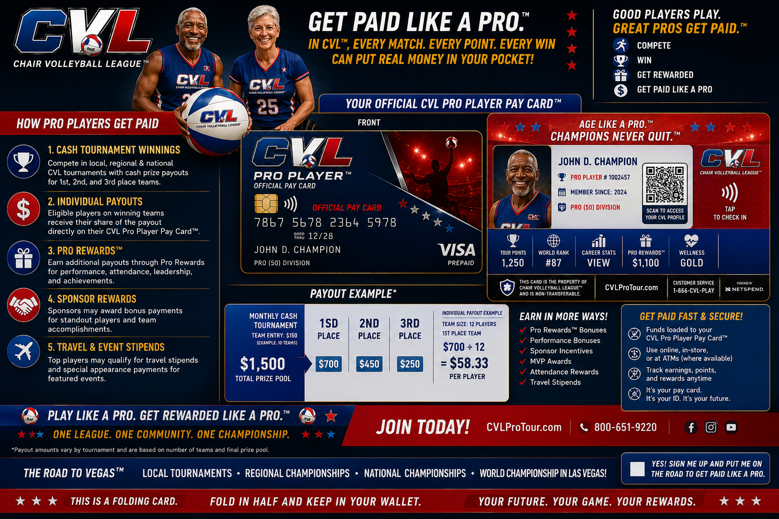 Pro Player Signup Form – Front