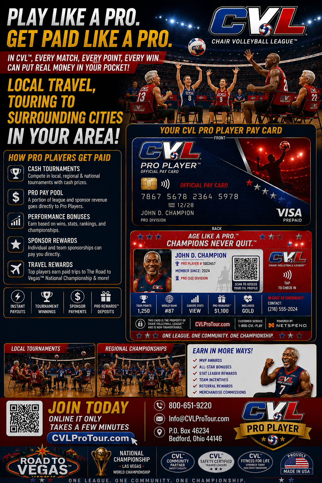 CVL Pro Player Flyer – Back